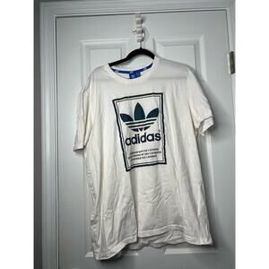 Adidas Trefoil Basic Graphic T-Shirt White Sz: 2XL